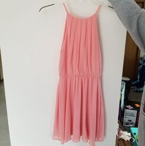 Peachy Pink Chiffon Dress